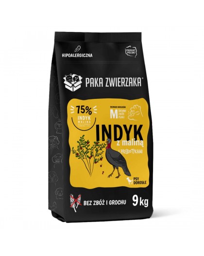 PAKA ZWIERZAKA Türgi vaarikaga M - kuiv koeratoit - 9kg