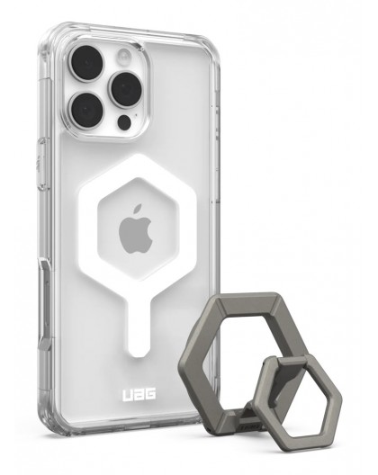 Urban Armor Gear Plyo mobile phone case 17.5 cm (6.9") Cover Transparent, White