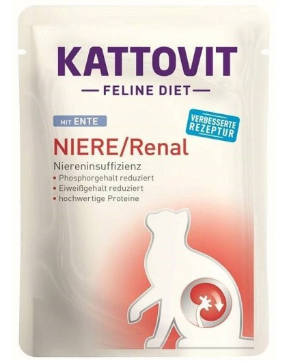 KATTOVIT Feline Diet Niere/Renal Duck - wet cat food - 85g