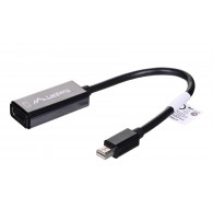 Lanberg AD-0005-BK video cable adapter 0.2 m Mini DisplayPort HDMI Type A (Standard) Black