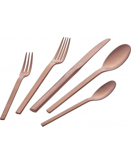 30-piece matte cutlery set Rose Gold