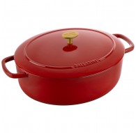 Ballarini Bellamonte Oval Cast Iron Pot - Red, 5.5 ltr