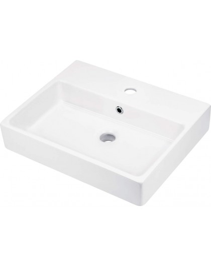 Ceramic sink, countertop/wall with tap space - 50x