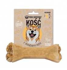 PAKA ZWIERZAKA Bone with goat L 13,5 cm - dog treat - 70g