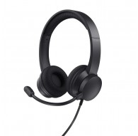 Trust HS-260 Juhtmega Kõrvaklapid Kaelarihmaga Kontor/Helistamiscenter USB Tüüp-A Must