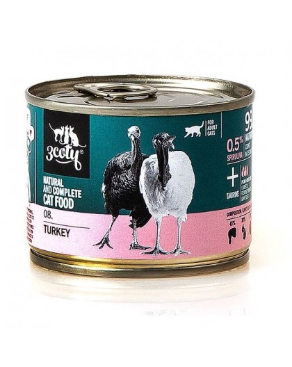 3COTY 08. Turkey - wet cat food - 180g