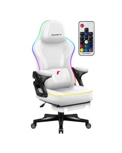 RGB White Mesh gaming chair