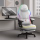 RGB White Mesh gaming chair