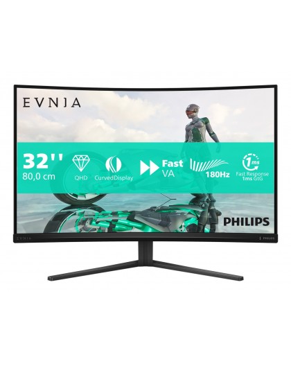 Philips Evnia 32M2C3500L/00 computer monitor 80 cm (31.5") 2560 x 1440 pixels Quad HD LCD Black
