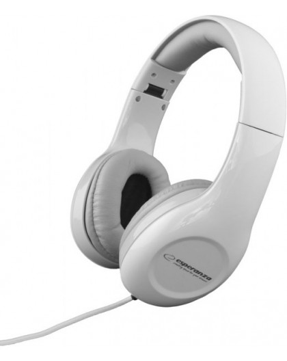 Esperanza EH138W headphones/headset Wired Head-band Music White