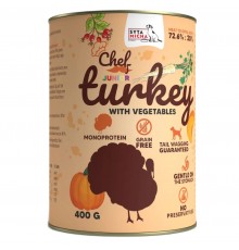 SYTA MICHA Chef Turkey with vegetables Junior - wet dog food - 400g