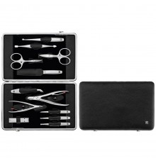 ZWILLING TWINOX Zestaw do manicure – czarne skórzane etui, 12 elementów