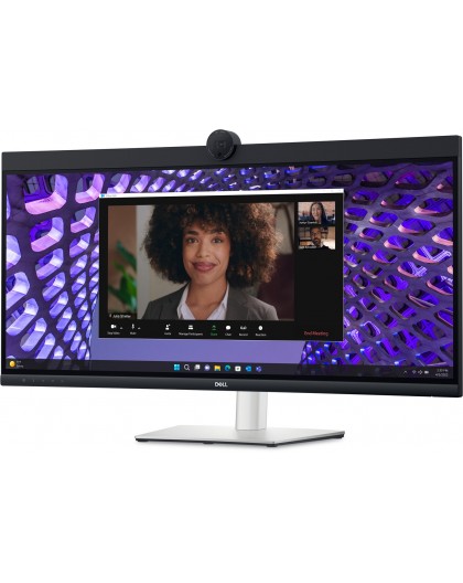 DELL P Series P3424WEB computer monitor 86.7 cm (34.1") 3440 x 1440 pixels 4K Ultra HD LCD Black