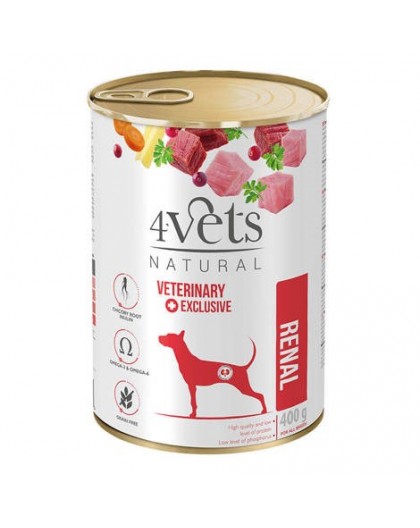 4VETS Natural Renal - wet dog food - 400g