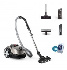 Philips Vacuum cleaner | XD8152/12 | Bagged | Power 900 W | Dust capacity 4 L | Pearl Metal