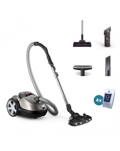 Philips Vacuum cleaner | XD8152/12 | Bagged | Power 900 W | Dust capacity 4 L | Pearl Metal