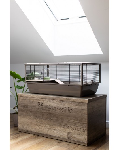 INTER-ZOO Bob Wood Japandi - cage for rodents - 78 x 36 x 48cm