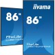 iiyama 86" 4K UHD Professional Digital Signage 24/7 display featuring Android OS, FailOver and Intel® SDM slot