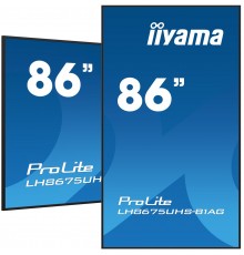 iiyama 86" 4K UHD Professional Digital Signage 24/7 display featuring Android OS, FailOver and Intel® SDM slot