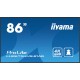 iiyama 86" 4K UHD Professional Digital Signage 24/7 display featuring Android OS, FailOver and Intel® SDM slot