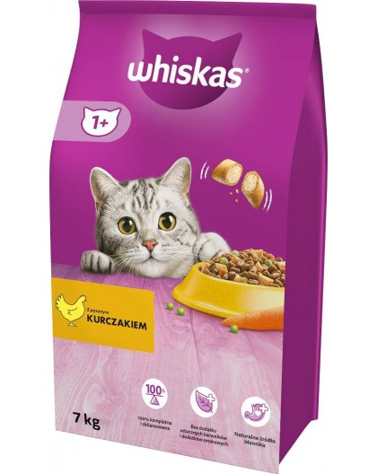 WHISKAS Cat Adult with chicken - dry cat food - 7 kg