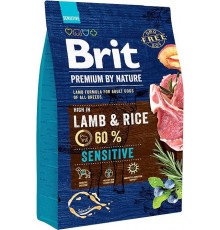 BRIT Premium by Nature Sensitive Lamb with rice - dry dog food - 3 kg