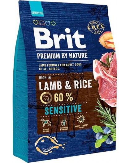 BRIT Premium by Nature Sensitive Lamb with rice - dry dog food - 3 kg