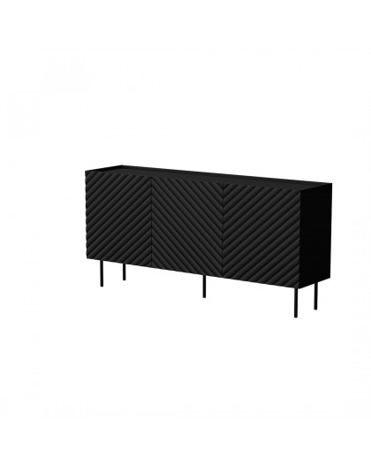 Cama LUCCA 3D chest of drawers 165x40x80 black
