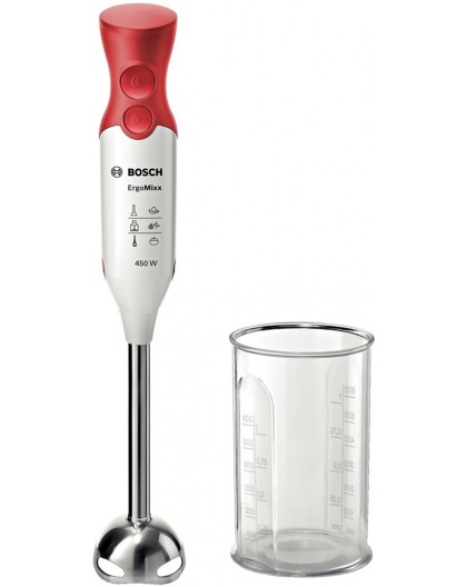 Bosch MSM64110 blender Immersion blender 450 W Red, White