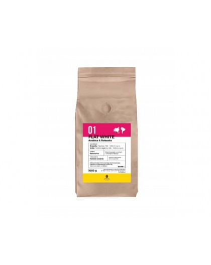 8Grams Flat White Arabica, Robusta roasted coffee beans, 1 kg