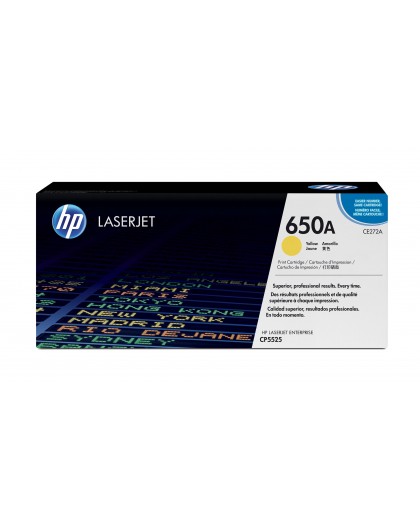 HP 650A Yellow Original LaserJet Toner Cartridge