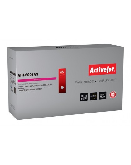 Activejet ATH-6003AN Toner (replacement for HP 124A Q6003A, Canon CRG-707M Premium 2000 pages Magenta)