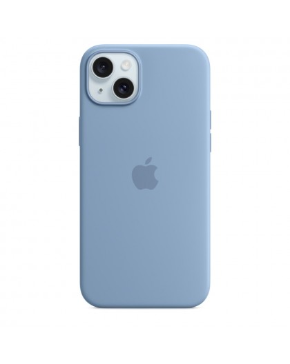 Apple iPhone 15 Plus Silicone Case with MagSafe - Winter Blue