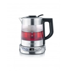 Severin WK 3473 electric kettle 1 L 2200 W Stainless steel, Transparent