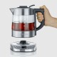 Severin WK 3473 electric kettle 1 L 2200 W Stainless steel, Transparent