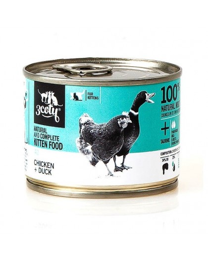 3COTY 42. Chicken and duck (kitten) - wet cat food - 180g