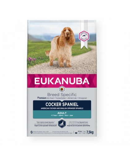 Eukanuba Breed Specific Cocker Spaniel 7.5 kg Adult Chicken