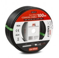 Maclean MCTV-477 coaxial cable 100 m Black