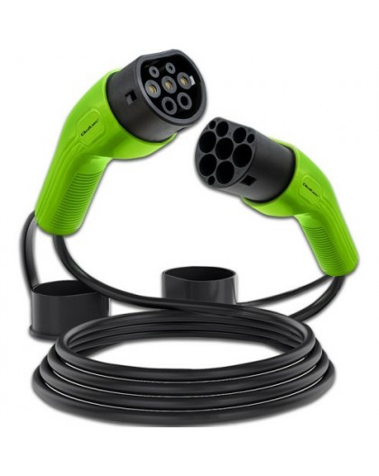 Qoltec 52474 electric vehicle charging cable Black Type 2 5 m