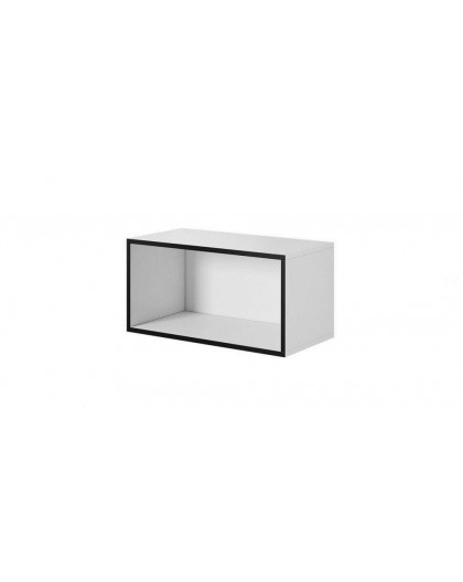 Cama open storage cabinet ROCO RO4 75/37/37 white/black