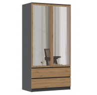 Topeshop SZAFA MALWA AN/AR L bedroom wardrobe/closet 5 shelves 2 door(s)