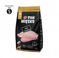 PAN MIĘSKO Turkey with Pheasant S - Dry Dog Food - 9 kg