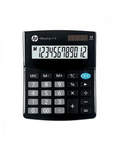 HP Calculator office HP OC 112/INT BX, 12-digit display, 125x101x33mm, black