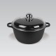 Maestro MR-4616C Pot with lid 16 cm 1 l Black