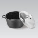 Maestro MR-4616C Pot with lid 16 cm 1 l Black