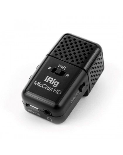 IK Multimedia iRig Mic Cast HD - Dual-sided digital USB microphone with built-in preamp