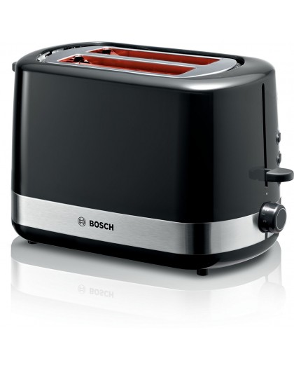 Тоaster Bosch TAT6A513 на 2 тоста мощностью 800 Вт Черный, Нержавеющая сталь