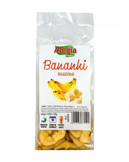 ALEGIA Dried bananas - treat for rodents and rabbits - 60g