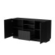Cama LIVERTI chest of drawers 150x42x78 black