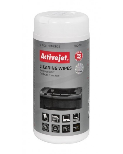 Activejet AOC-301 Universal cleaning wipes 100 pcs.